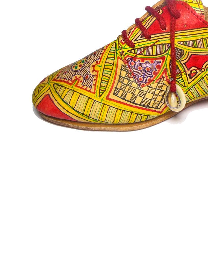 Handmade Genuine Leather Derby Shoe for Women - Slow Chic Fashion