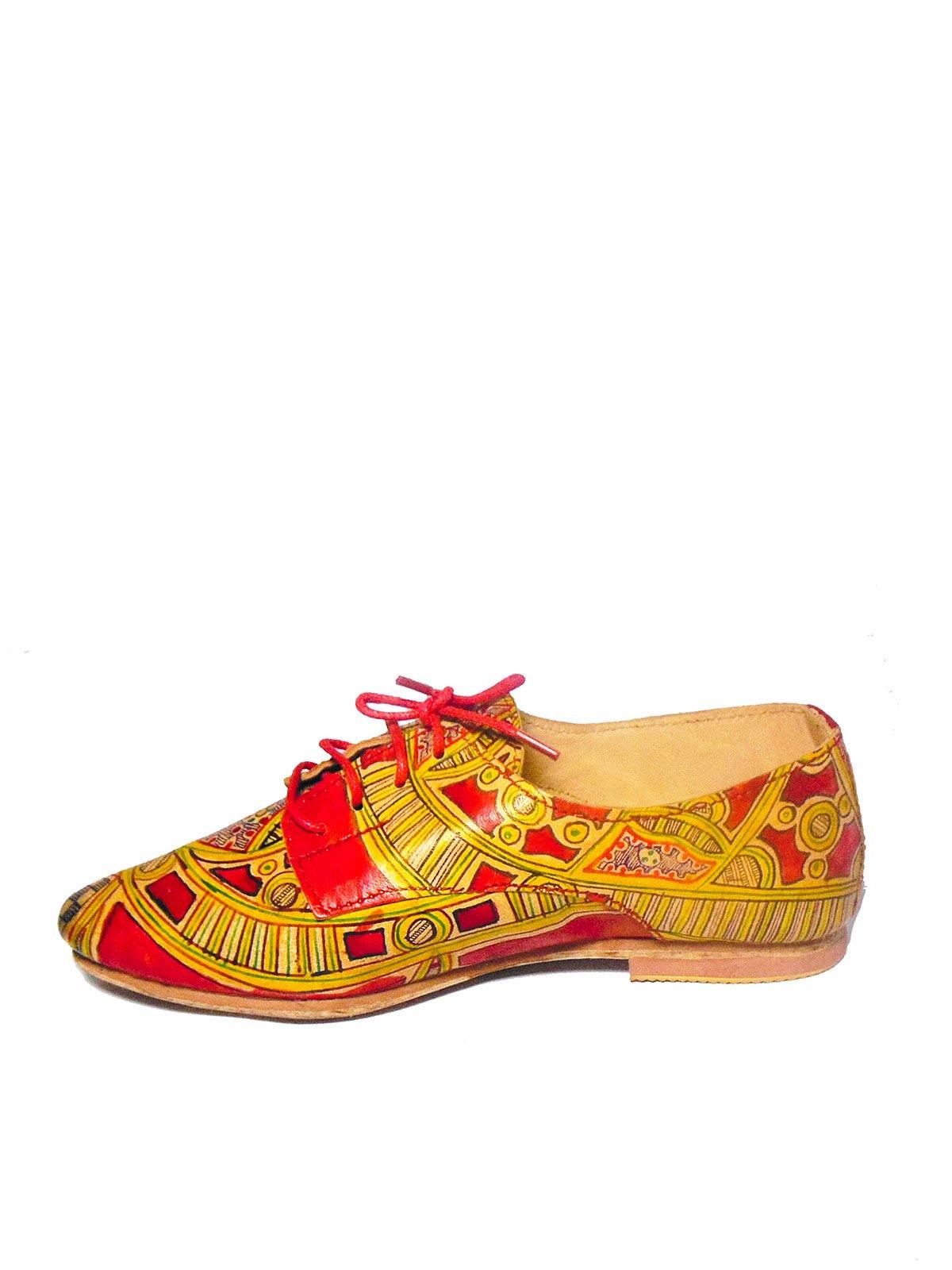 Hand-painted designers Women oxford shoe - Vintage Kernel