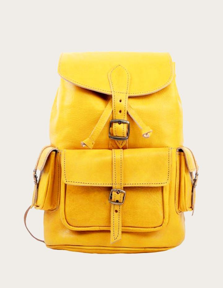 Stylish Brown Handmade Leather Backpack