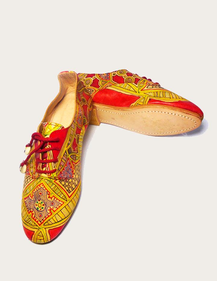 Hand-painted designers Women oxford shoe - Slow Chic Fashion