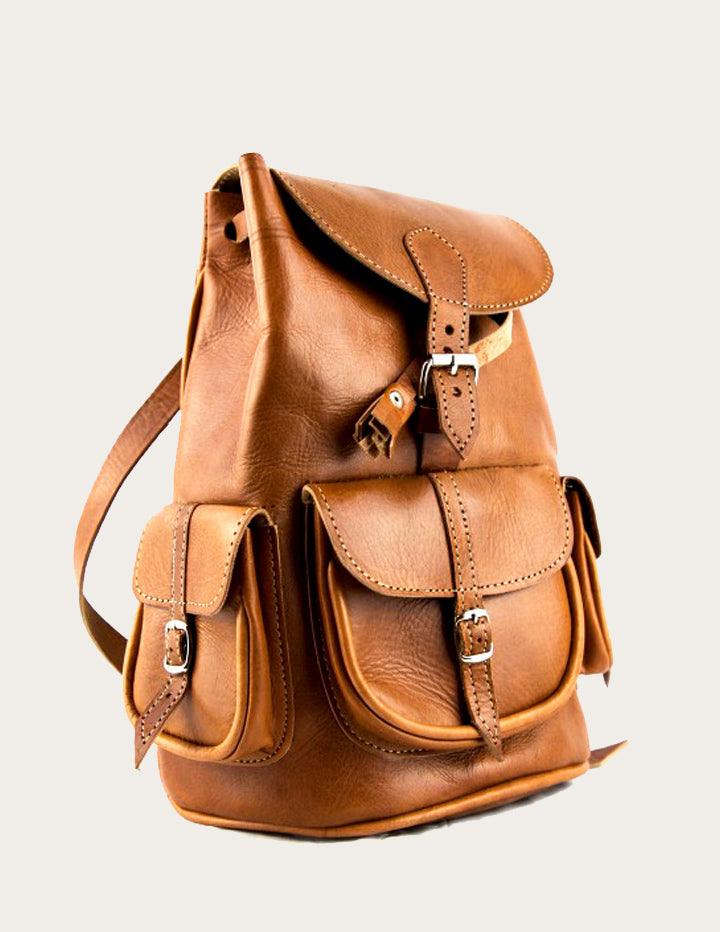 Elegant Handmade Leather Backpack, 4 Colours. - Slow Chic Fashion