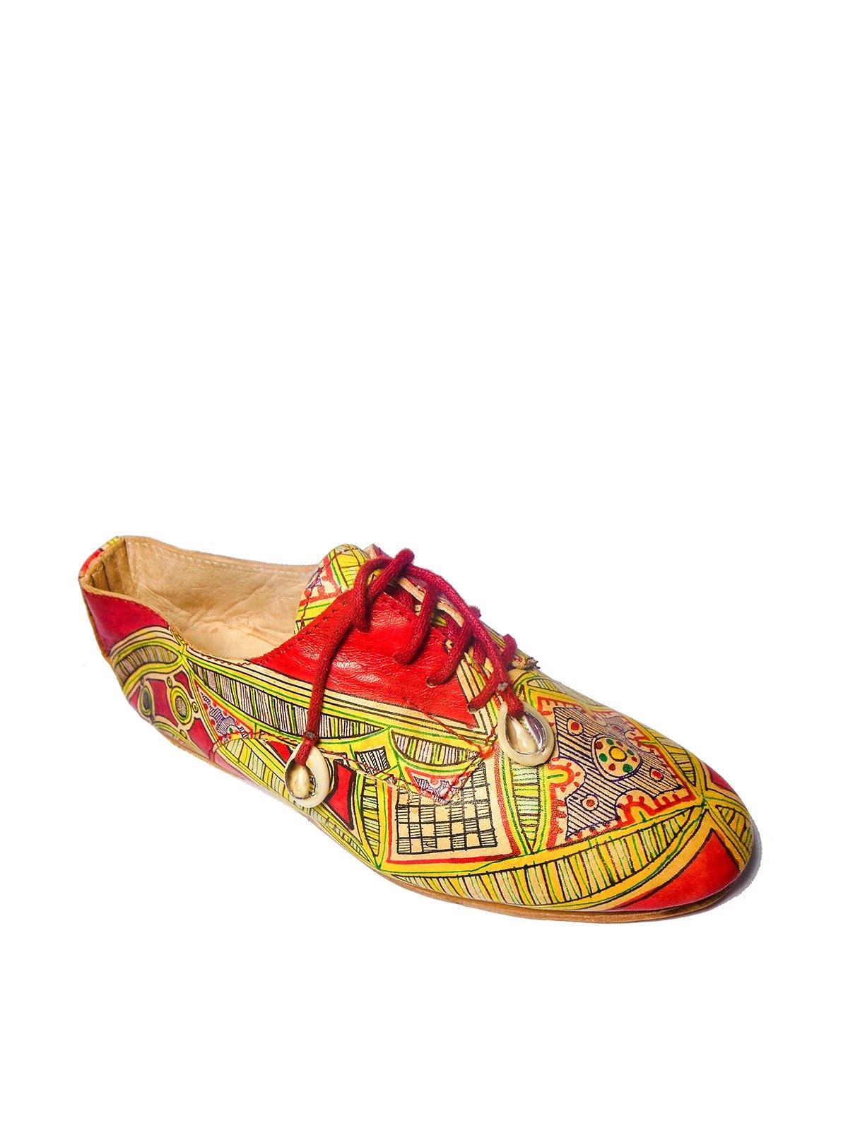 Hand-painted designers Women oxford shoe - Vintage Kernel